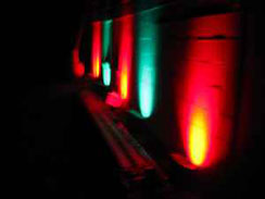 Red and Green Wall Lights