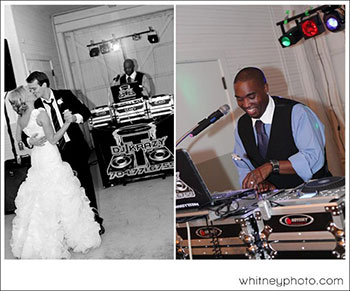 Black and White of Couple and DJ